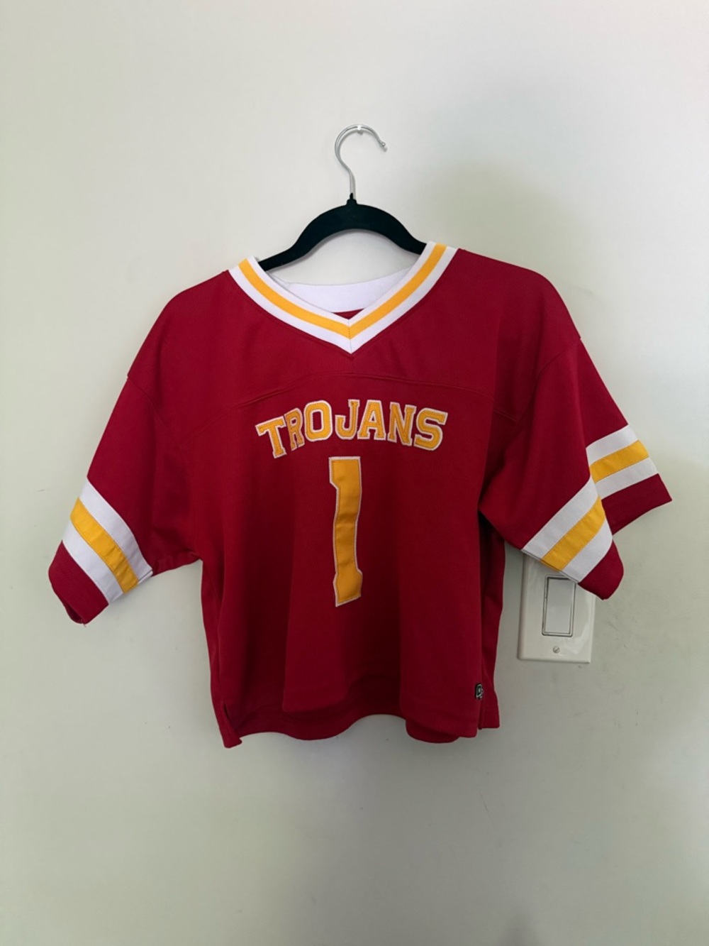 Trojans Red & Gold Kids Football Jersey